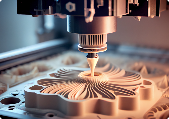 Detailed 3D printed object